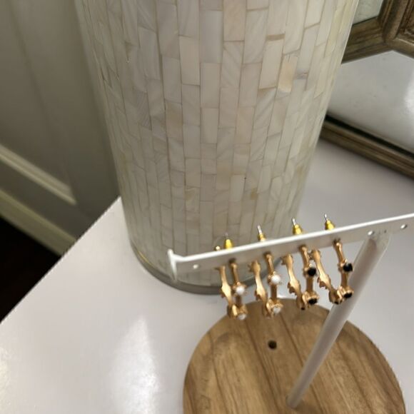 Black and White Gold Hoop Bundle - Picture 5 of 6